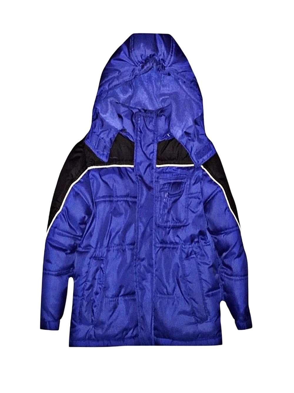 TIMBER Boy's Blue, Black And White Winter Coat Size Small 4